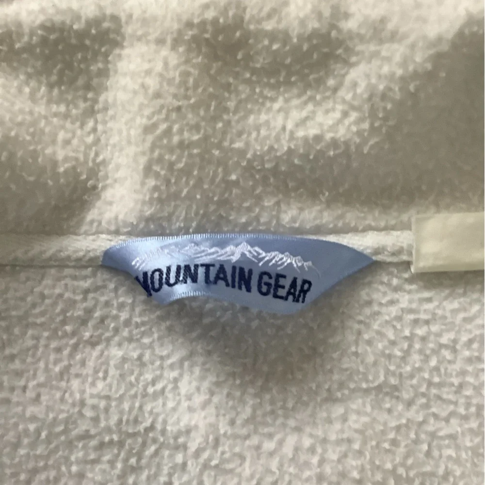 Vintage Mountain Gear Quarter Zip Fleece Pullover | 90s Outdoor Hiking Sweater X - Picture 11 of 12